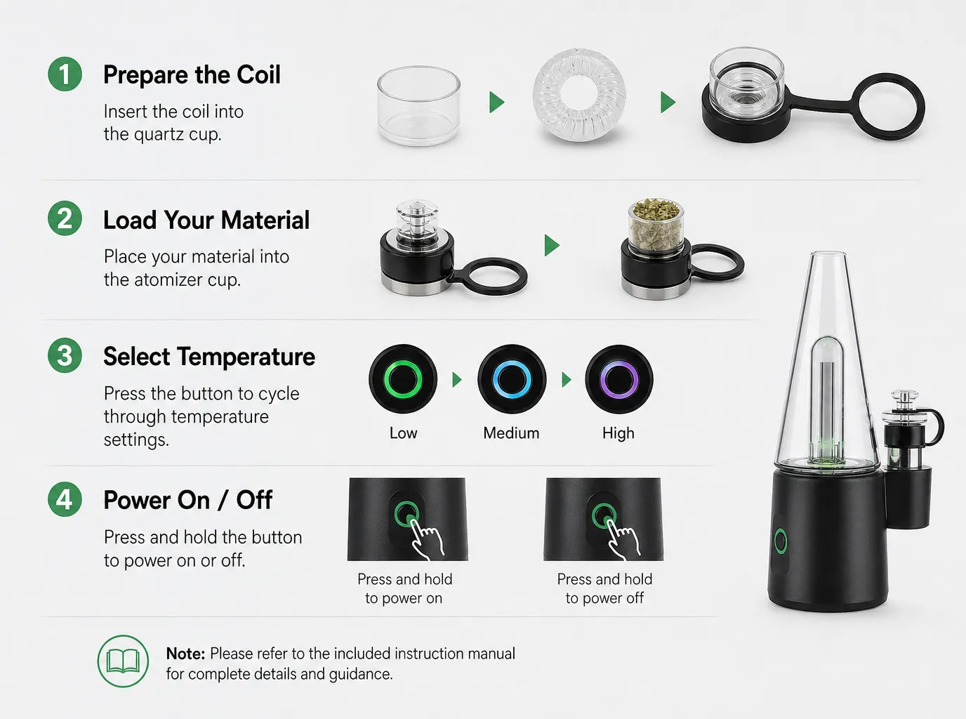 Apex E-Rig Vaporizer product details