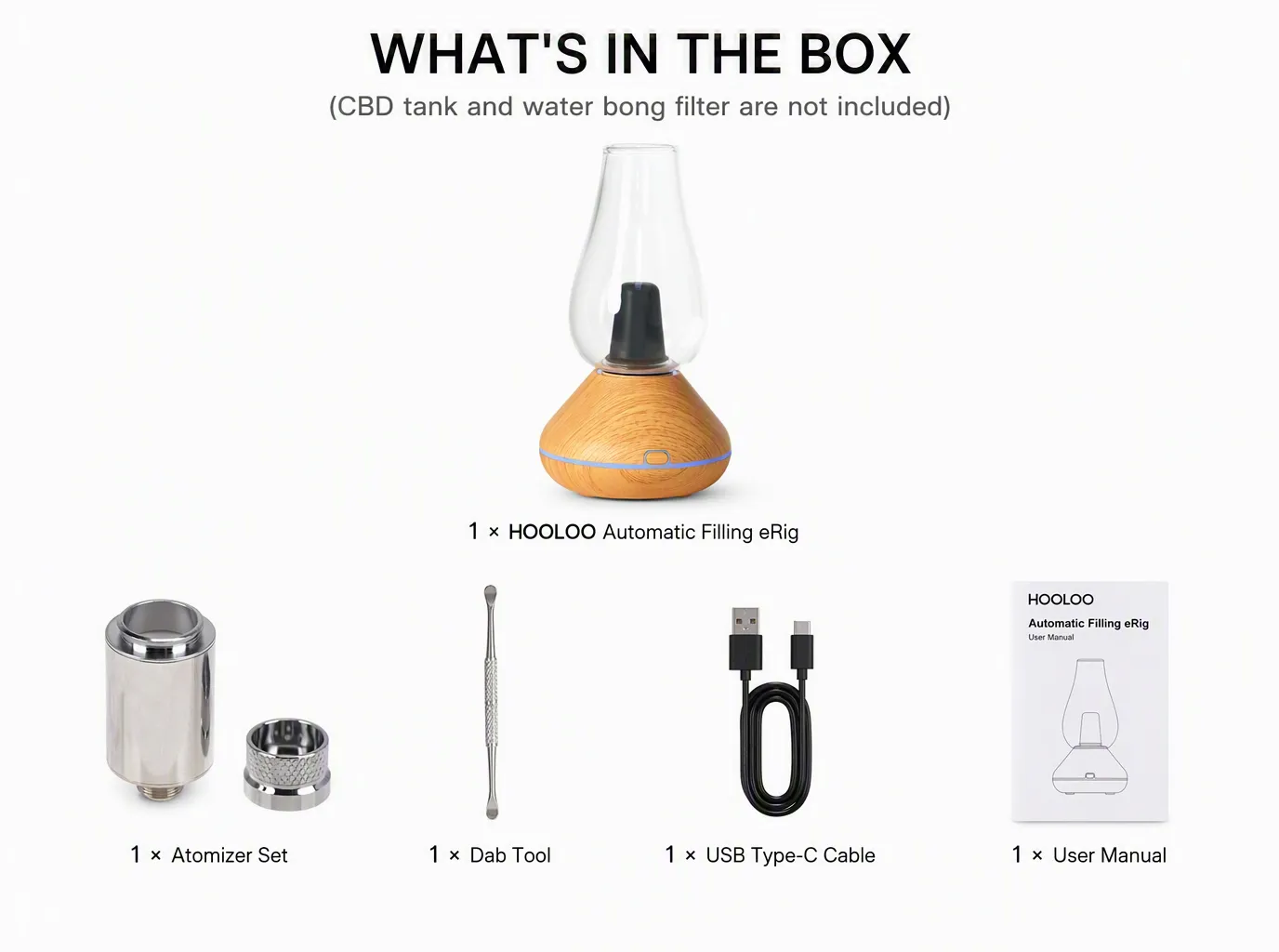 HOOLOO 3-in-1 Vaporizer product details