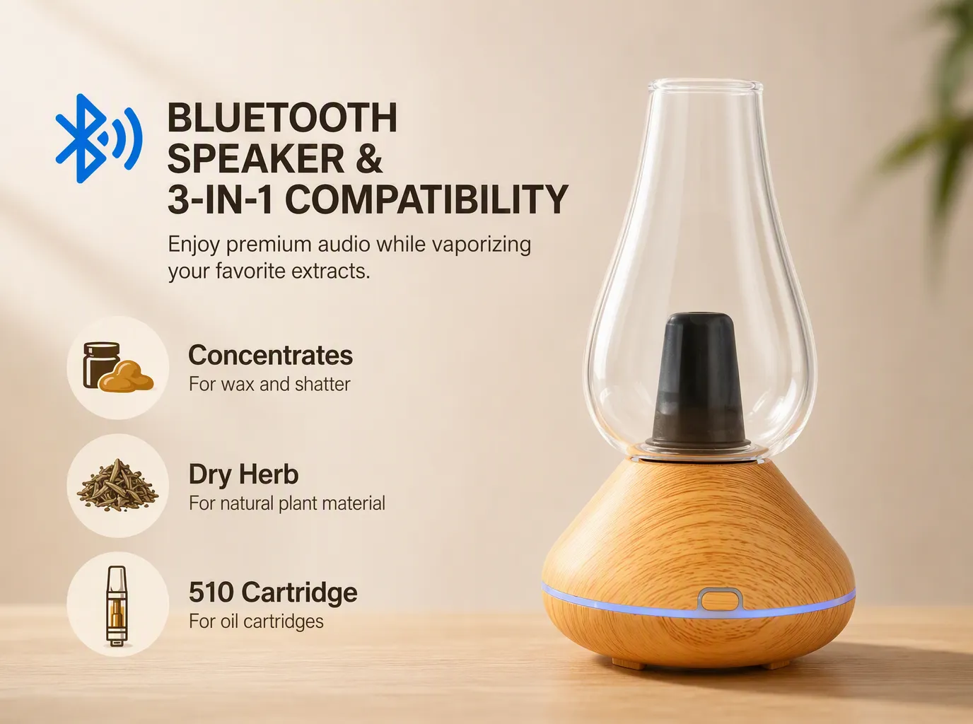 HOOLOO 3-in-1 Vaporizer product details
