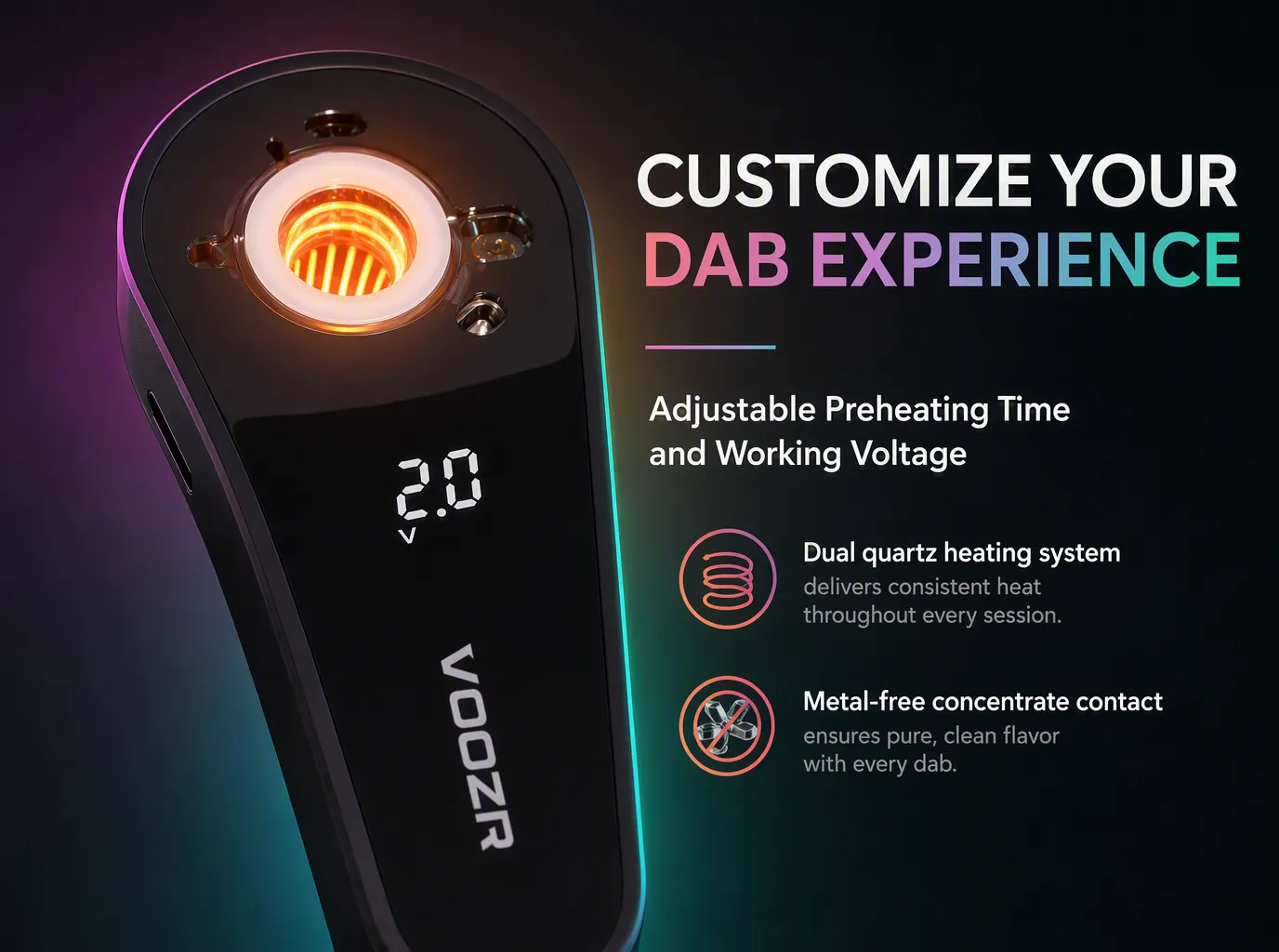 VOOZR Spark Disposable Wax Device product details