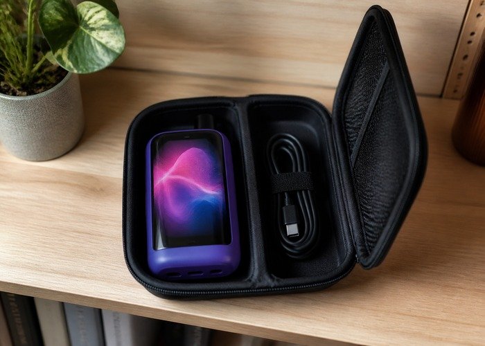 Adult storing intact VOZOL Rave 50K devices safely after comparison